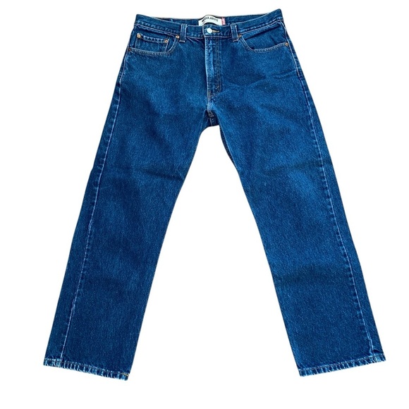 Levi's 505 Blue Straight Jeans Classic Fit - Picture 2 of 10